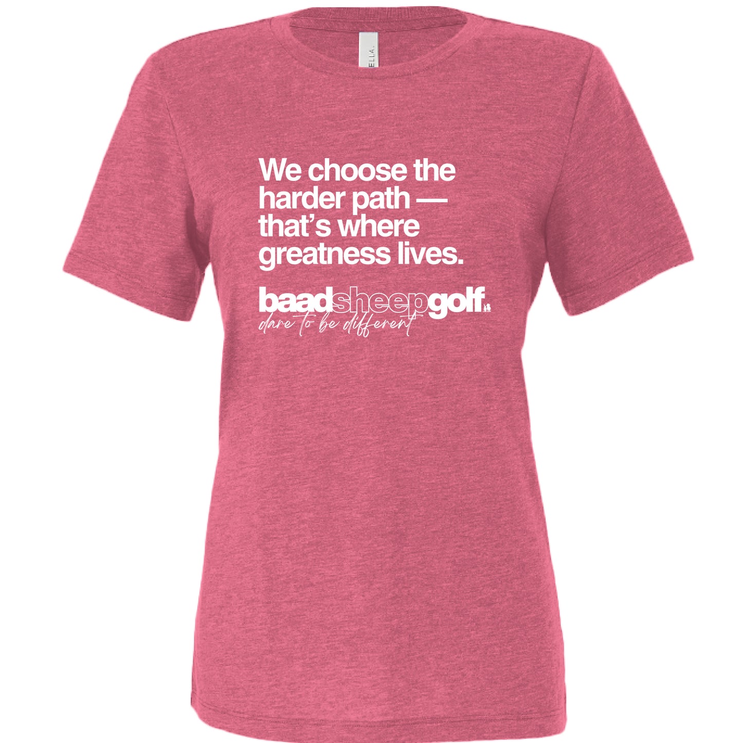 Char Pink Triblend - FRONT